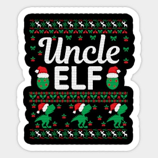 Christmas Uncle Elf Gifts | Ugly Christmas Gifts Sticker